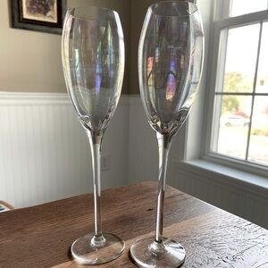 Iridescent Champagne Flutes